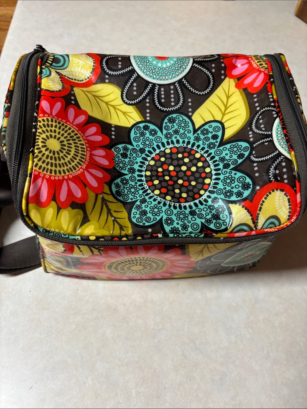 Floral Multi-Color Insulated Lunch Bag. Vera Bradley. Good used condition